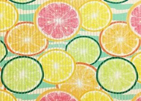 TAPETE TROPICAL CITRICO    0,43 X 5 MTS   KAPAZI