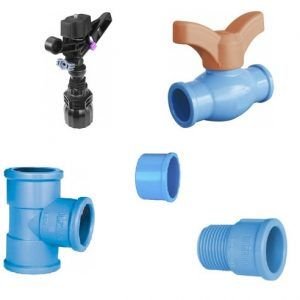 KIT IRRIGACAO (APERSOR, TE, ADAPT, CAP E REGISTRO) PLASTILIT