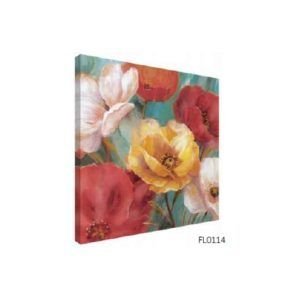 TELA CANVAS FLORES 3 60 X 60CM FL0114 (QUADRO) BRISA ARTES