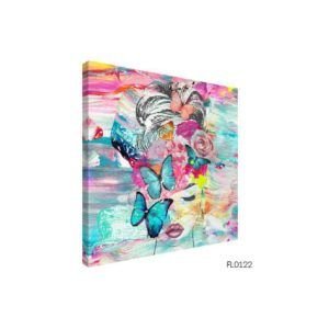 TELA CANVAS FLORES4 60 X 60CM FL0122 (QUADRO) BRISA ARTES