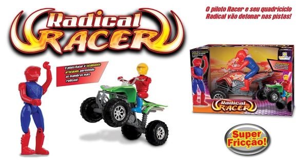 RADICAL RACER QUADRICICLO COM PILOTO E FRICCAO DIVPLAST 516