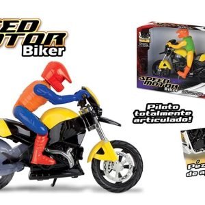 SPEED MOTOR BIKER C/ PILOTO 23,5 X 13,5 X 35 CM DIVPLAST 523