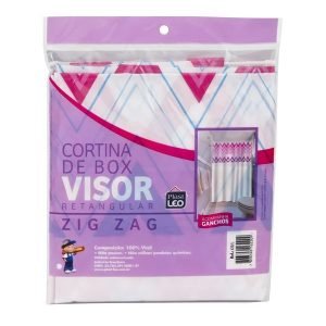 CORTINA BOX VINIL RETANG. ZIG ZAG  1,35 X 2MT PLASTLEO 620-L