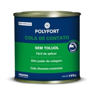 ADESIVO CONTATO  195GR S/ TOLUOL  POLYFORT  PULVITEC TA014
