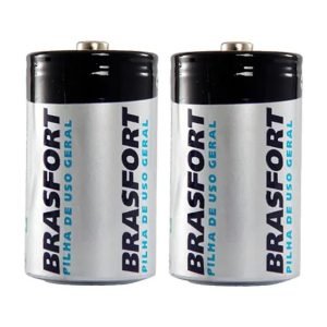 PILHA GRANDE  D 1,5V   CARTELA  C/2   BRASFORT  6311