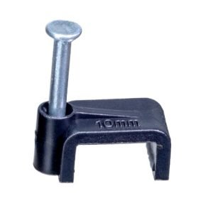 FIXADOR P/ FIO RETANGULAR 8MM PRETO C/50 G20 BRASIL