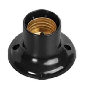 SUPORTE/SOQUETE  FIXO  PRETO  ILUMI    I.1606S