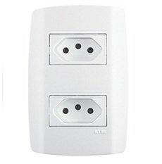 TOMADA DUPLA UNIVERSAL  20A  SLIM  ILUMI   I.80121