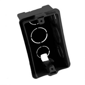 CAIXA 4 X 2    ( FF )  PRESI. PVC  PRETA  (C/ 150)  MONDIALE