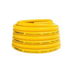 ELETRODUTO CORRUGADO  AMARELO    3/4  -  10MT   FORTLEV