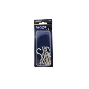 GANCHO C/ BUCHA 06 C/ 6 BRASFORT B.7673