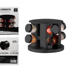 PORTA CONDIMENTOS DE VIDRO C/ BASE GIRATORIO ARTTOOLS FX