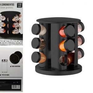 PORTA CONDIMENTOS DE VIDRO C/ BASE GIRATORIA ARTTOOLS FX