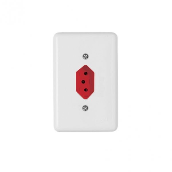 TOMADA UNIVERSAL 10A VERM STYLUS BRANCA   ILUMI   I.20142