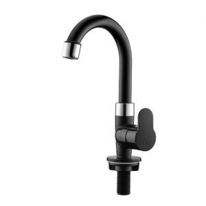 TORNEIRA LAVATORIO TIVOLI PRETA/CROMADA HERC