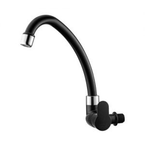 TORNEIRA PAREDE BICA MOVEL TIVOLI PRETO/CROMAD  HERC  000521