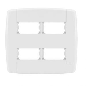 PLACA 4 X 4  2 + 2 MODULOS SEPARADOS LEV ILUMI I.8907