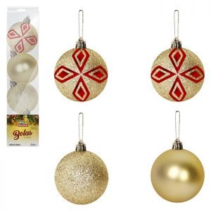 BOLA TB TURKI 8CM (4 PCS) DOURADA ZEIN Z382254