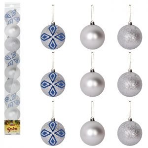 BOLA TB TURKI 5CM (9PCS) PRATA ZEIN Z304287