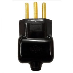 PINO PRENSA CABO 2P+T  (20A)  250V  PRETO ILUMI  I.14071