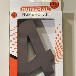 NUMERO RESIDENCIAL QUAD 3D ESPELHADO 4 AKROSUL NUM2075