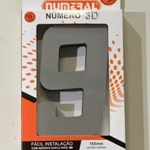 NUMERO RESIDENCIAL QUAD 3D ESPELHADO 9 AKROSUL NUM2080
