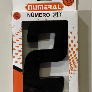 NUMERO RESIDENCIAL QUAD 3D PRETO 2 AKROSUL NUM2083