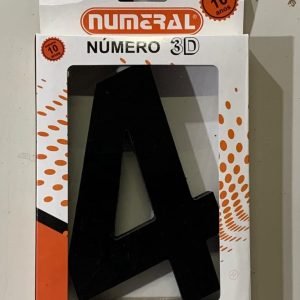 NUMERO RESIDENCIAL QUAD 3D PRETO 4 AKROSUL NUM2085