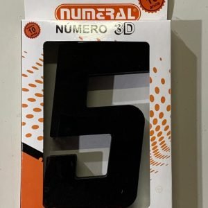 NUMERO RESIDENCIAL QUAD 3D PRETO 5 AKROSUL NUM2086