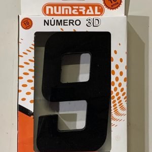 NUMERO RESIDENCIAL QUAD 3D PRETO 9 AKROSUL NUM2090