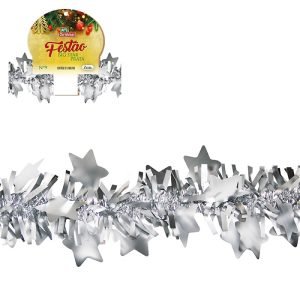 FESTAO BIG STAR 9 CM X 2 MT PRATA ZEIN Z370343