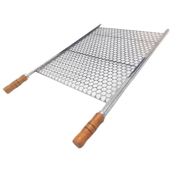 GRELHA MOEDA 40 X 50 CROMADA REF 1-121 MADEFER INOX