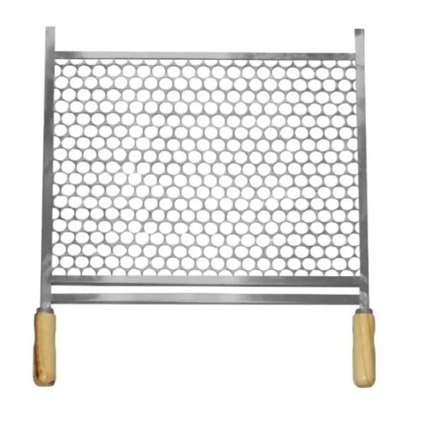 GRELHA MOEDA 50 X 40 CROMADA REF 1-107 MADEFER INOX