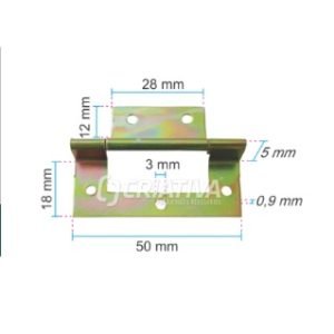 DOBRADICA 4004 L BICROMATIZADA AKROSUL