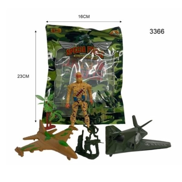 BRINQUEDO KIT SOLDADOS C/ AVIOES QG-050