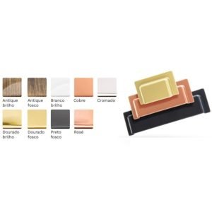 PUXADOR ZAMAC VIALE 32MM CONCHA QRD M4 COBRE AKROSUL