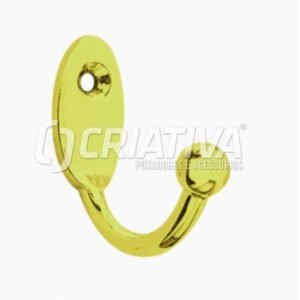 CABIDE ZAMAC PEQUENO SIMPLES DOURADO FOSCO AKROSUL