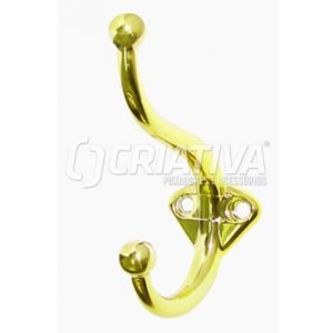 CABIDE ZAMAC GRANDE DUPLO VERTICAL DOURADO FOSCO AKROSUL