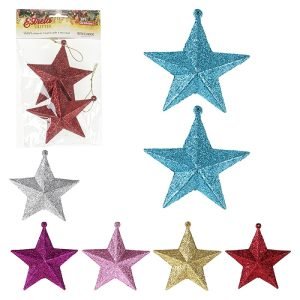 ESTRELA GLITER 9CM (2 PCS) ZEIN Z333140