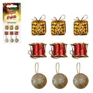 ENFEITE MIX COM 9 PCS ZEIN Z333294
