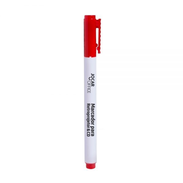 MARCADOR CD/RETROPROJETOR PONTA 2MM VERMELHO LEONORA