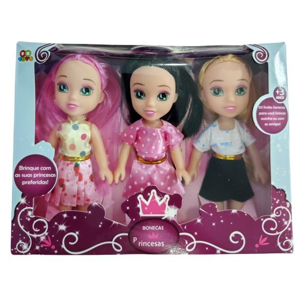 BONECAS PRINCESAS (KIT C/ 3) ARTTOOLS FX LP6711