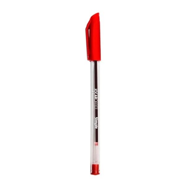 CANETA ESF SIMPLE MEDIA VERMELHA JOCAR LEOELEO 97690