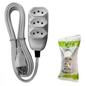 EXTENSAO ECONOM CINZA C/ CABO PP CHA 8,0 MT (10A) ILUMI 1789