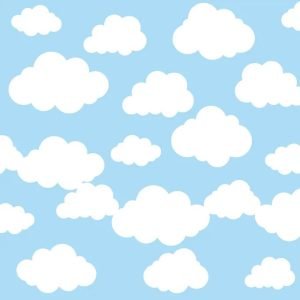 TNT ESTAMPADO NUVEM DE ALGODAO AZUL 1,4 M X 25 M DEXA