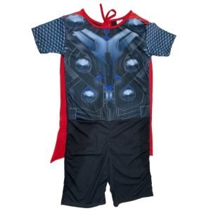 FANTASIA THOR COM CAPA VERMELHA TAMANHO GG MERAKI