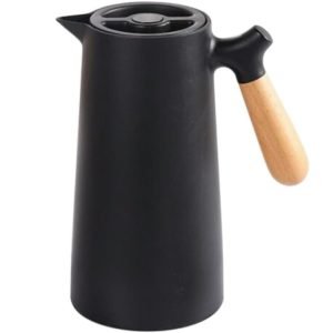 GARRAFA TERMICA WOOD PRETA 1 LITRO SAKES ECO24001