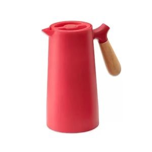 GARRAFA TERMICA WOOD VERMELHA 1 LITRO SAKES ECO24003