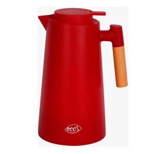 GARRAFA TERMICA WOOD 2 VERMELHA 1 LITRO SAKES ECO24007