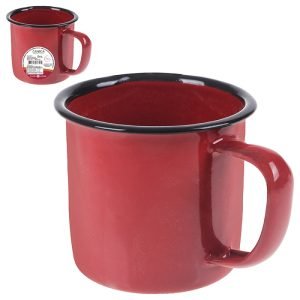 CANECA ESMALTADA 150 ML VERMELHA 6 CM ZEIN Z376970